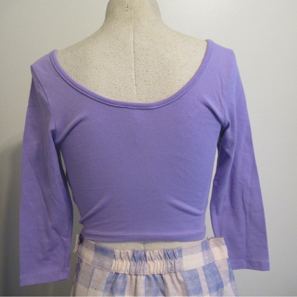 Two Purple Crop Tops - Picture 6 of 9